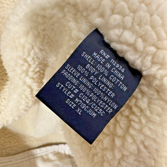 VTG 90s Honolua Surf Co Men's Corduroy Khaki Zip Hoodie Jacket XL EUC Read - Picture 11 of 16